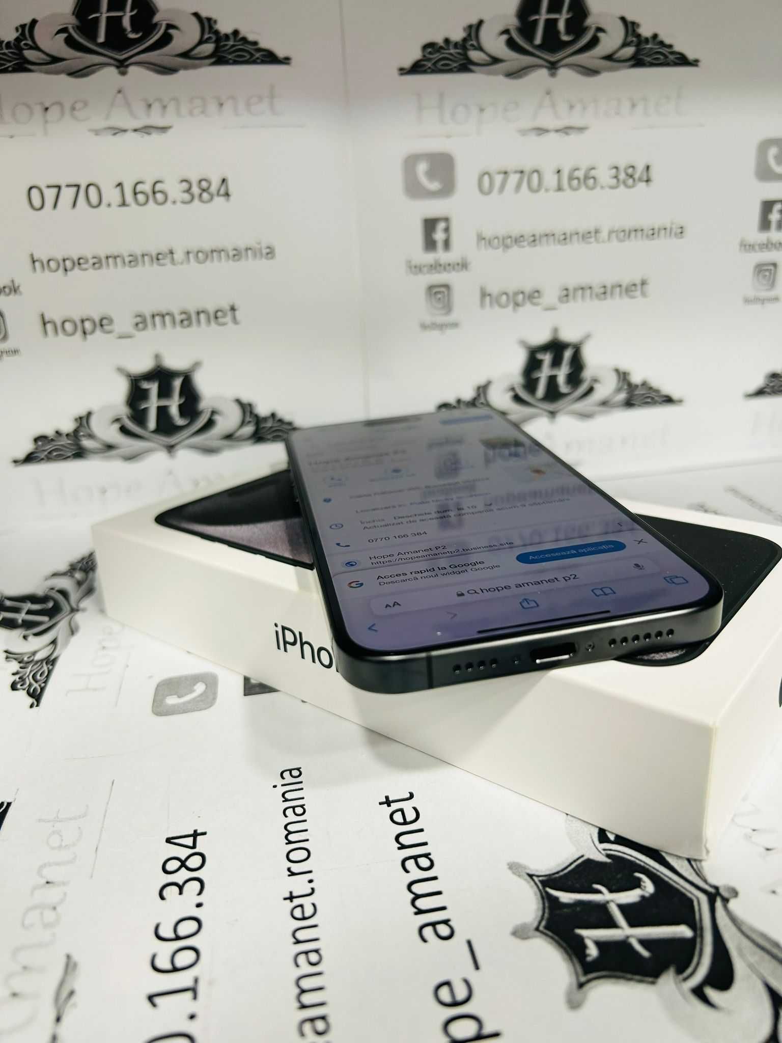 Hope Amanet P2/ Iphone 15 Pro Max 256 Gb/ Desigilat pentru verificare