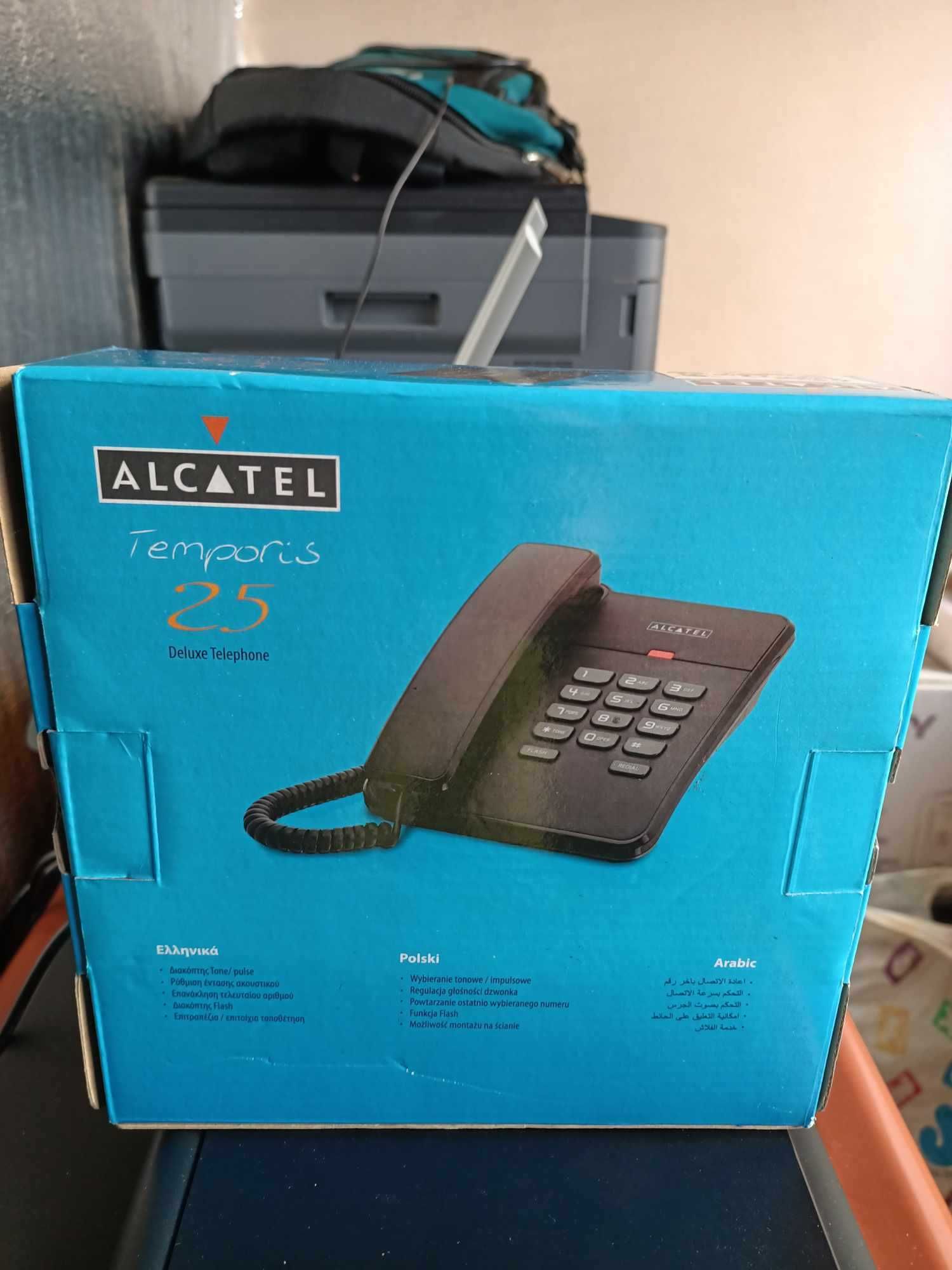 Стационарен телефон Alcatel Temporis 25-CE с изчистен дизайн и функции