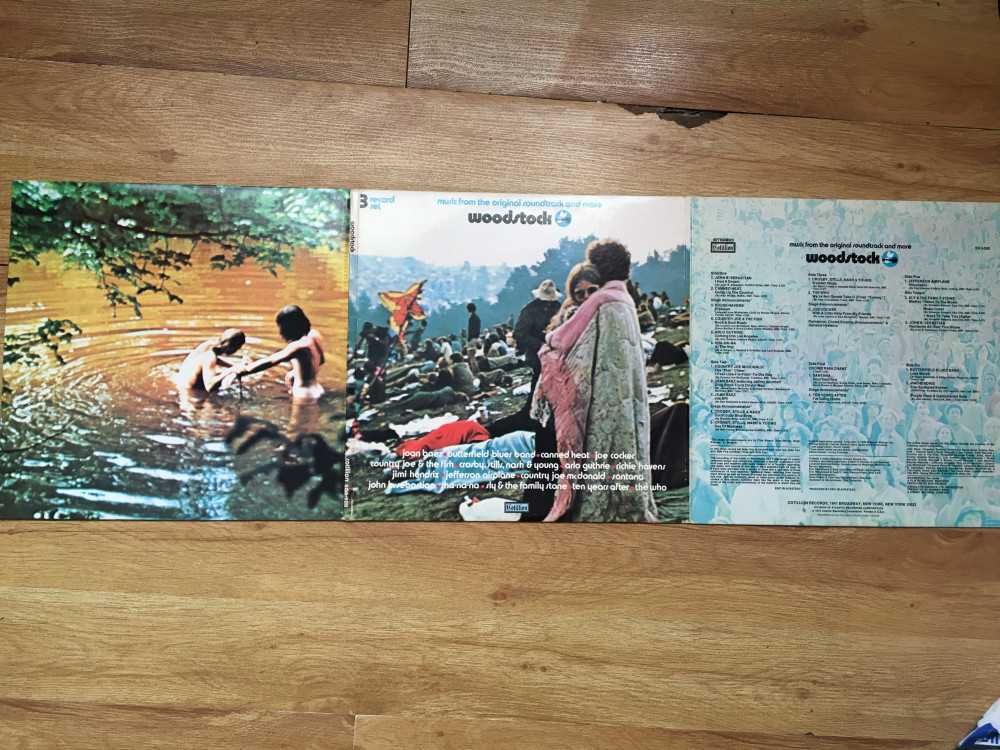 WOODSTOCK - Music from the original soundtrack ( 3 viniluri, 1970,USA)