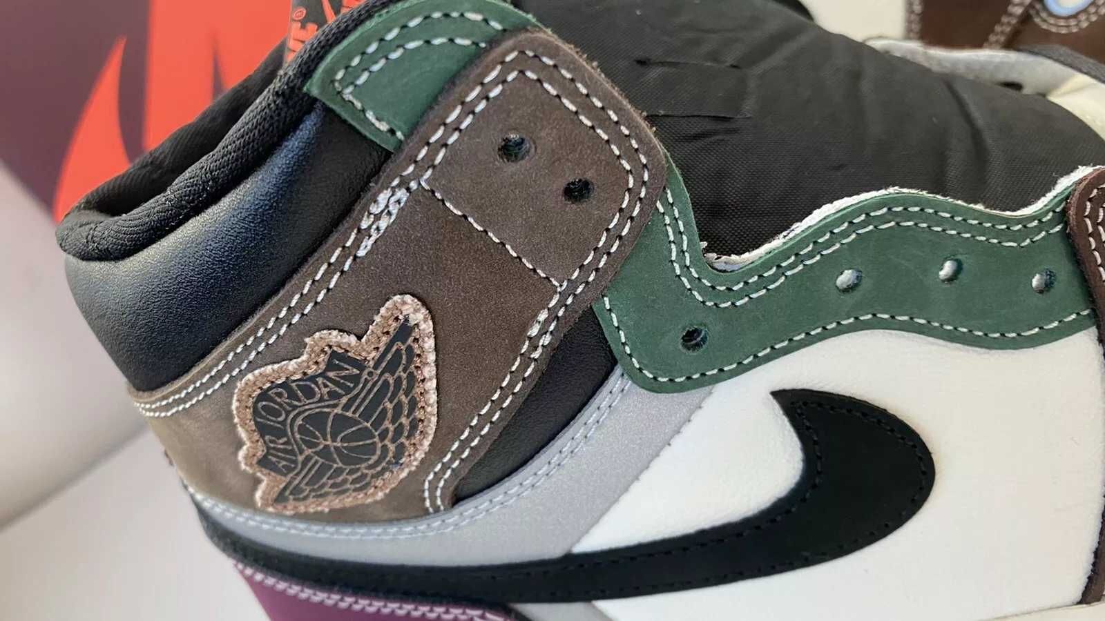 Nike Air Jordan 1 Retro High Hand Crafted - чисто нови с фактура EU 45