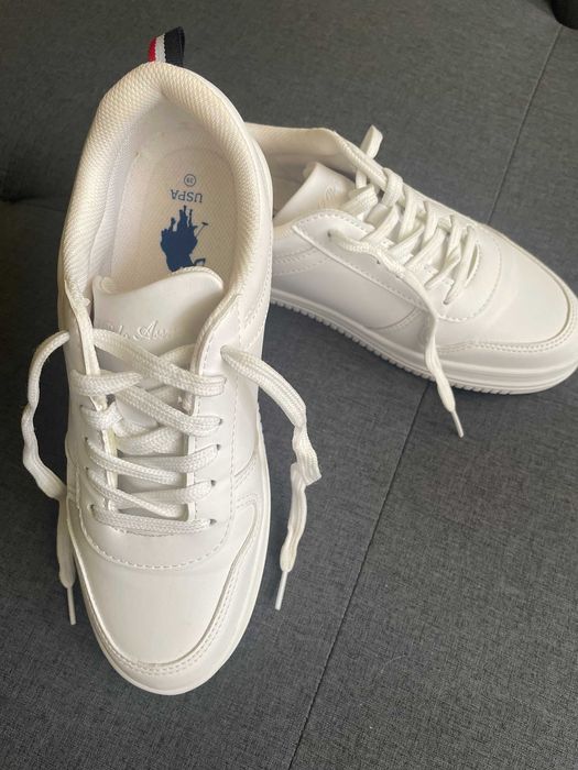 Vand U.S. Polo Assn, pantofi de sport pentru femei, alb-39