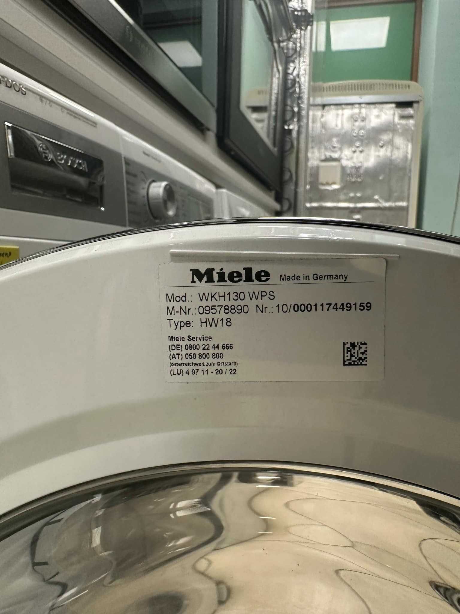 Miele W1 / WKH130/ TwinDos / пералня с капацитет до 8 кг