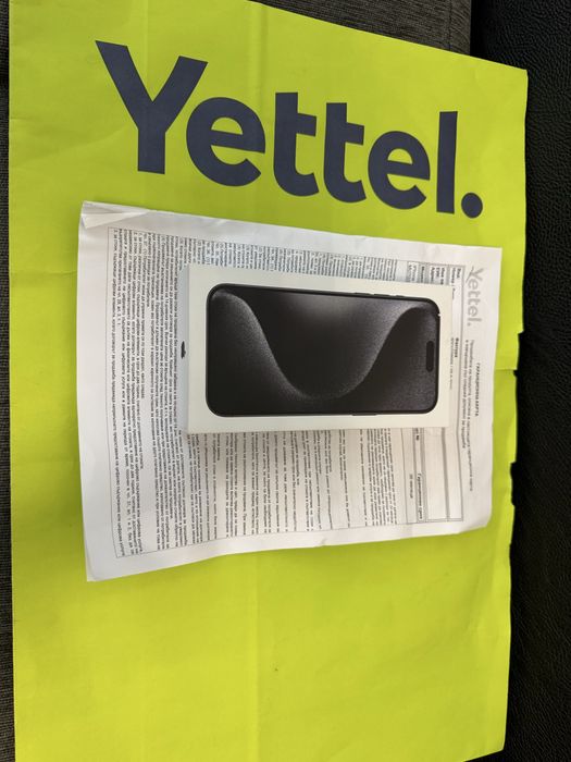 КАТО НОВ 1TB iPhone 15 Pro Max Yettel Гаранция 2026 Black / Черен