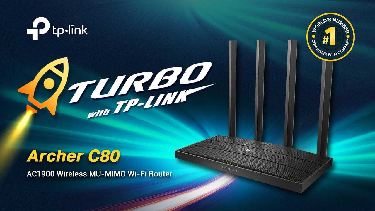 Купить Wi-Fi роутер TP-LINK Archer C80 AC1900 MU-MIMO