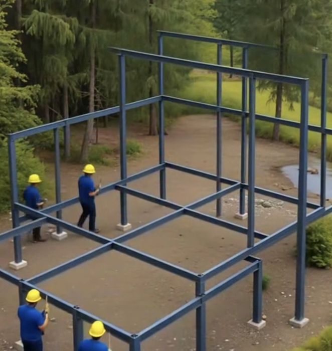 Hale metalice structurii 8x25x4m