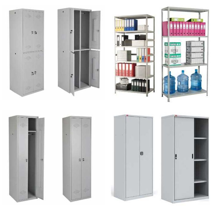 Металлические Шкафы для Раздевалки. Мебель в Офис Стеллажи разборные