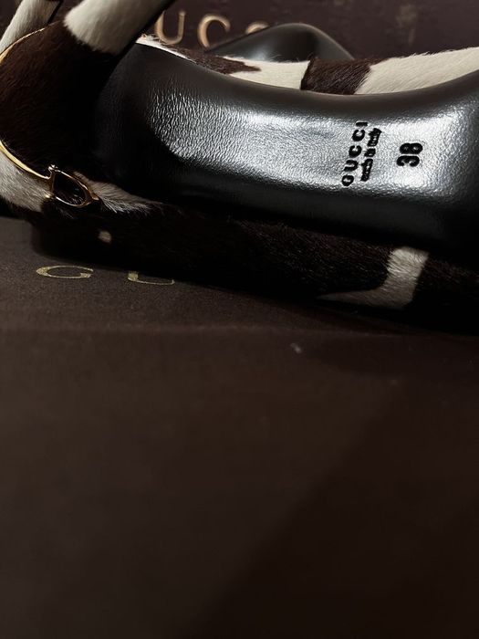 PANTOFI GUCCI originali, noi din blana de ponei