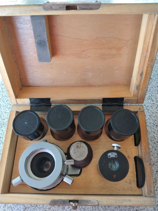 Set lentile microscop carl zeiss foarte vechi