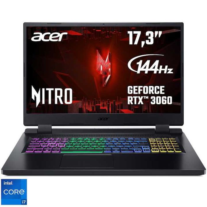 Laptop Gaming Acer Nitro 5, i7-12700H,16GB,SSD, RTX 3060 6GB