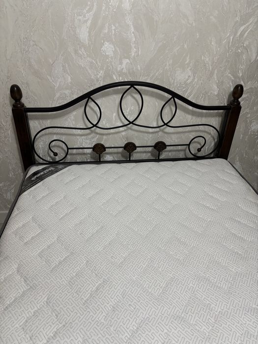 Кровать 120 см на 2 м Малайзия, с ортопедическим матрасом