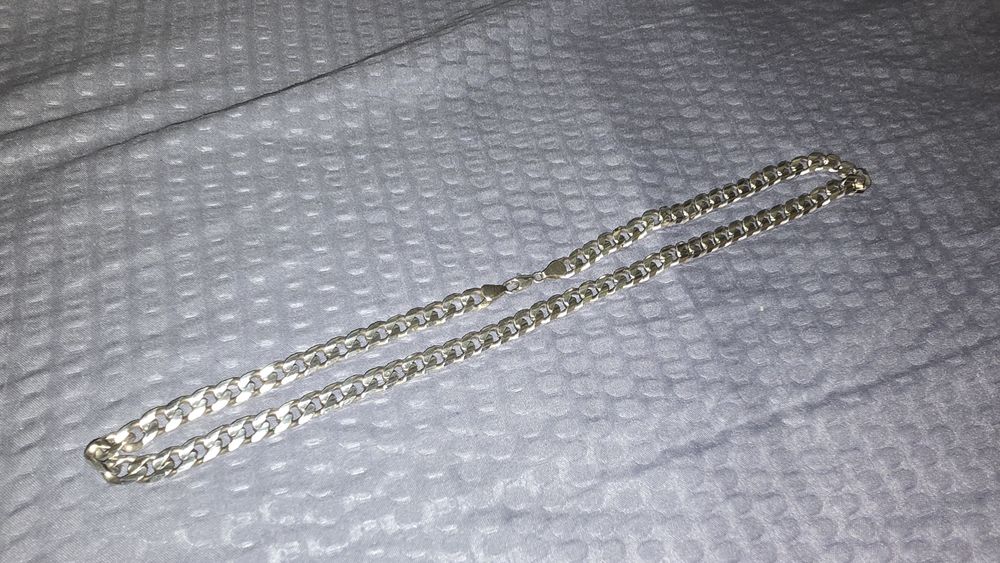 Lant cuban argint 925, 54g, 52cm lungime