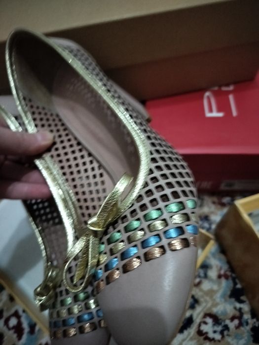 Туфли летние кожа