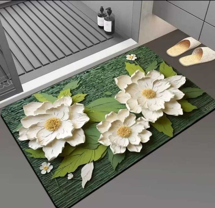 Коврик комнатный на пол безворсовый  80*120 см 60*90sm см