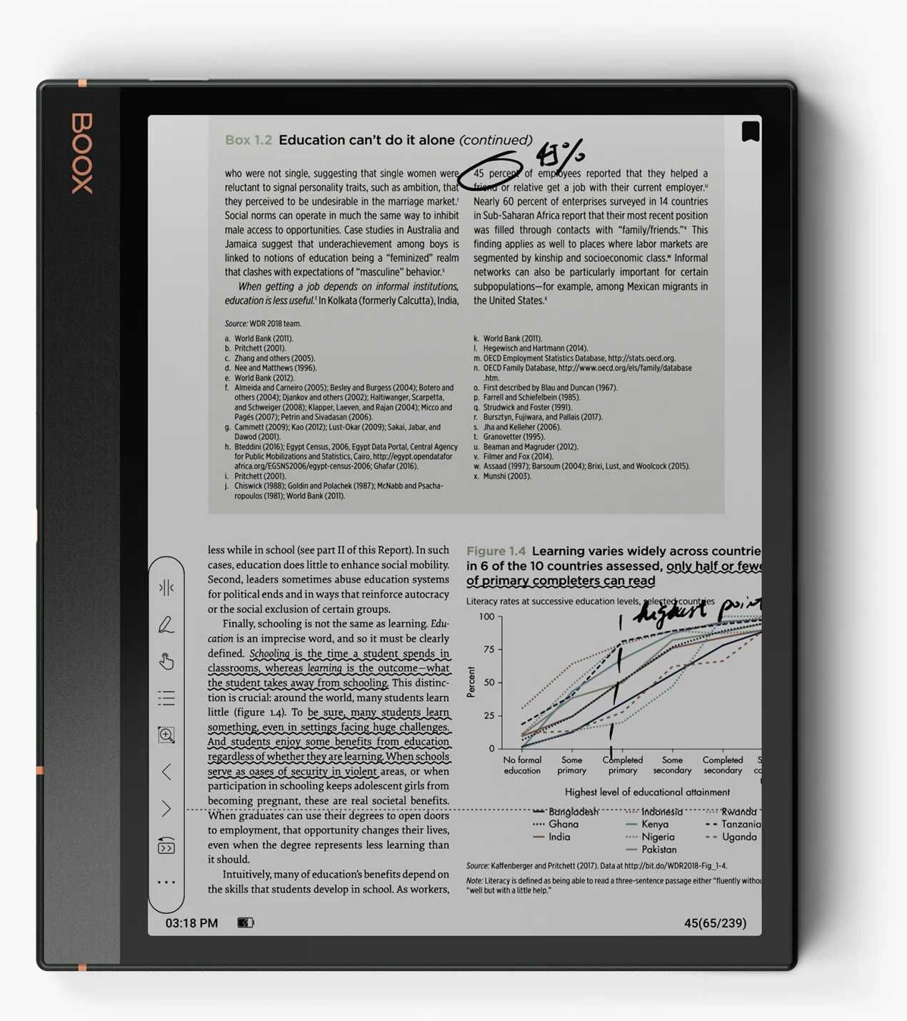 Новинка! Электронный блокнот Ридер Boox Note Air3C 4/64Гб + Чехол