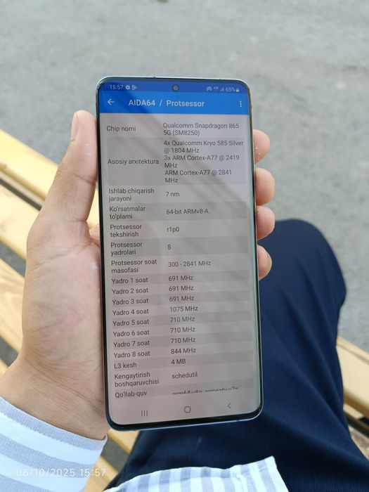 Samsung S20 Plus 5G 12/256 GB. IMEI roʻyxatdan oʻtgan