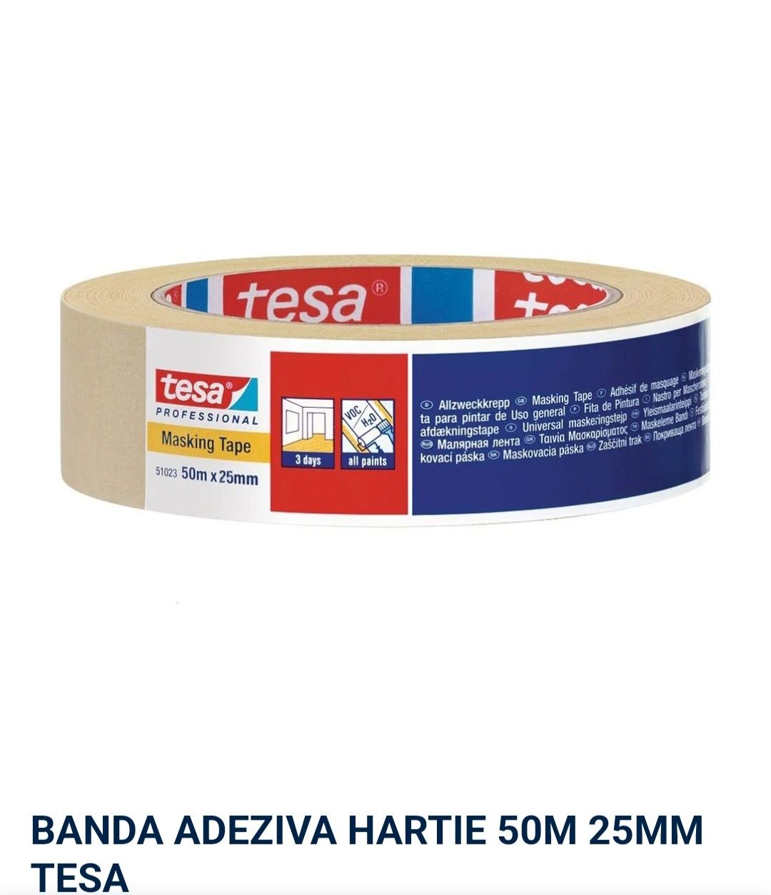 Banda adeziva hartie Tesa