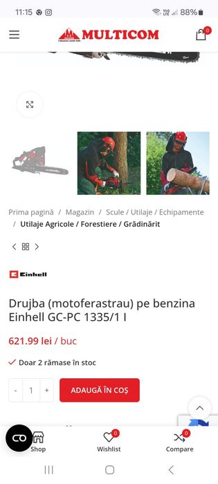 Vând drujba einhell