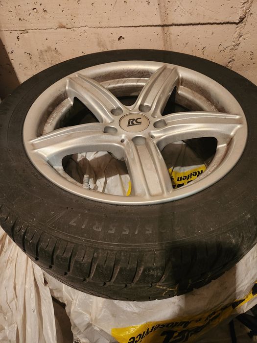 Jante RC Design 17" cu anvelope Dunlop M+S 225/55 R17 – DOT 2019