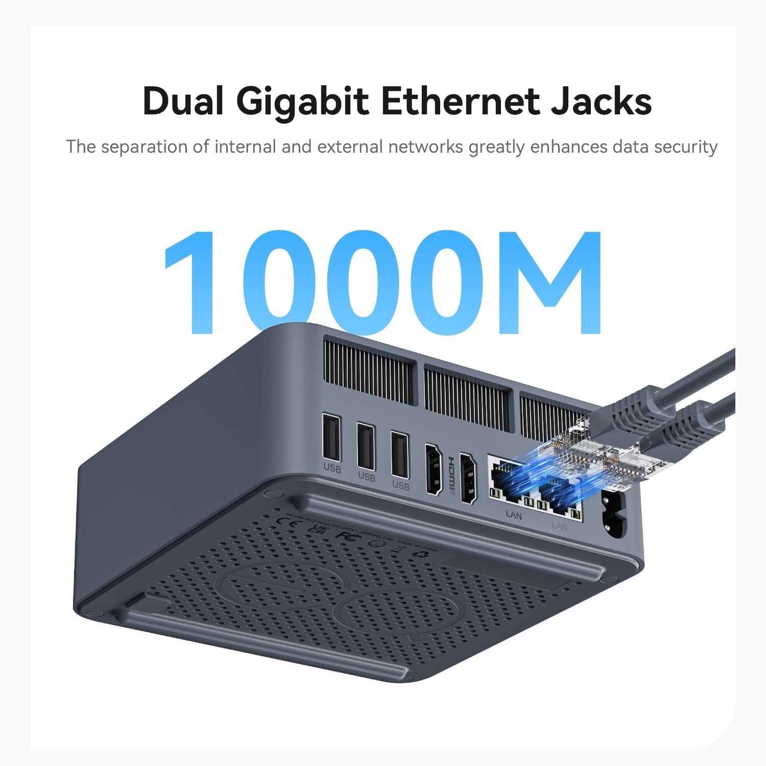 Mini PC Мини Пк Beelink Eqi12 Intel Core i7 12650H 32Gb/1Tb Dual Lan