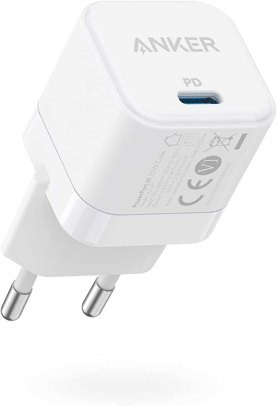 Anker PowerPort III 20W USB-C зарядно за стена