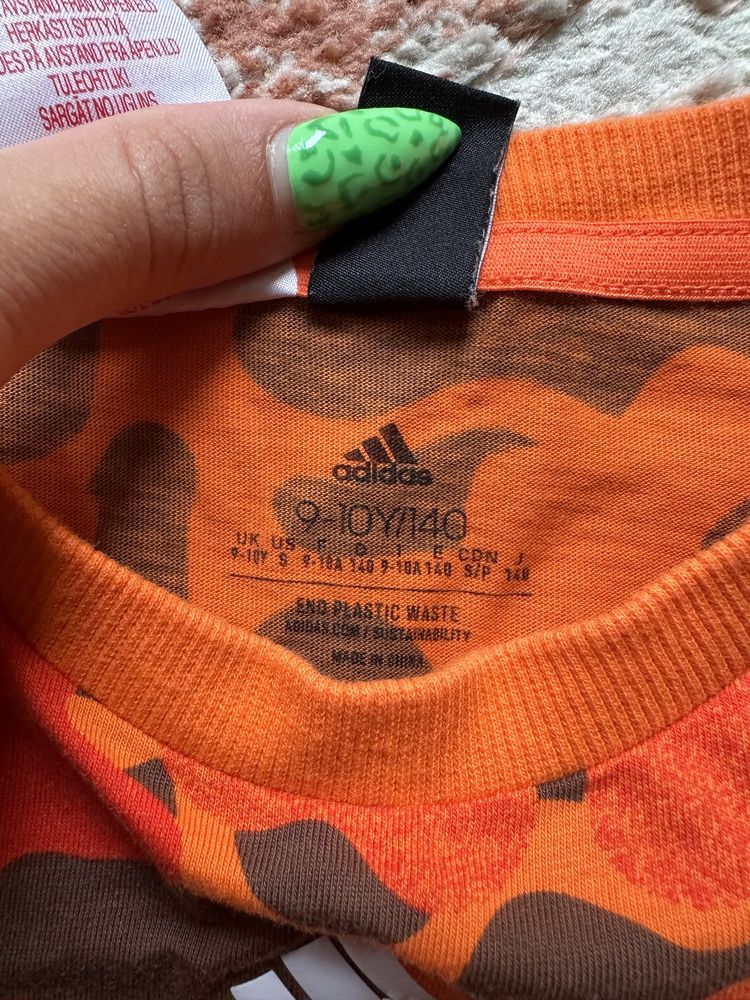 Памучна детска блузка ADIDAS