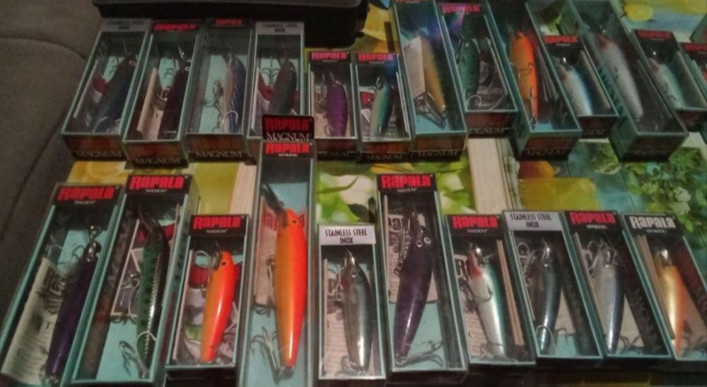 Rapala,Salmo, Savage gear,daiwa, rebel, Yo-zuri, STORM,Nils Master Abu