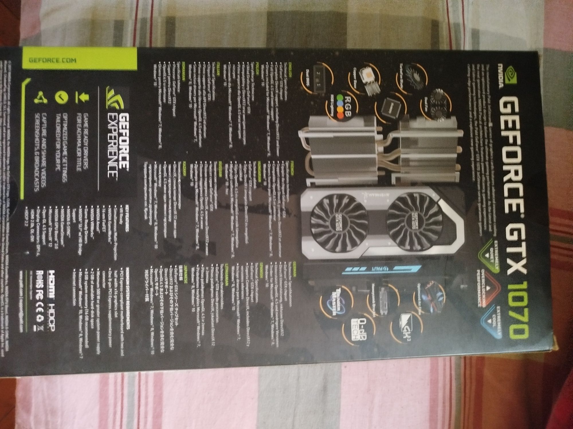 Видео карта GeForce GTX 1070