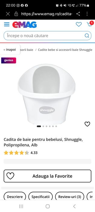 cadita Shnuggle nounascut