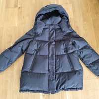 Jacheta noua cu puf natural, Massimo Dutti, culoare negru
