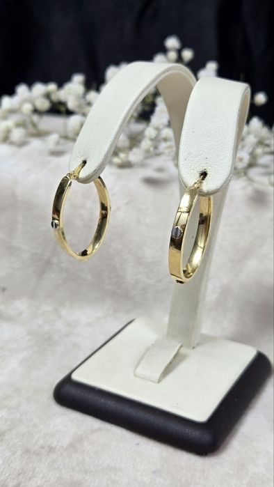 Серьги золотые Cartier ЖанТаС ломбард Астана