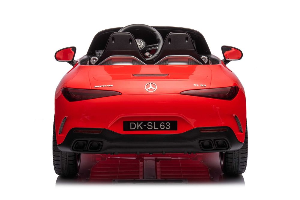 Masinuta electrica pentru 2 copii Mercedes SL63, 4x 40W, 12V 10Ah RED