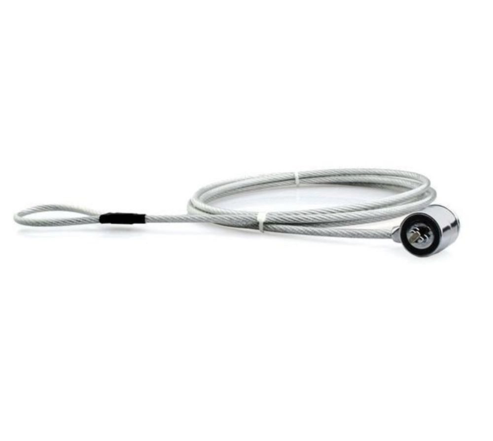 Cablu de securitate pentru laptop, 1.8 m, Argintiu