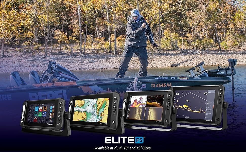Эхолот Lowrance Elite Fs 9, 10, 12 с датчиком AI 3 in 1
