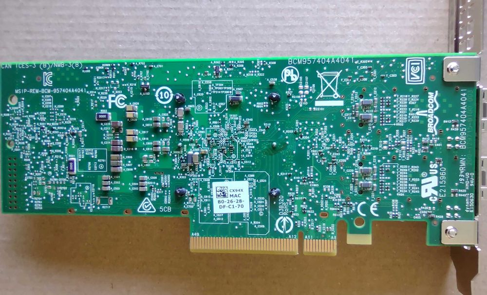 LAN Адаптер BCM57414 25Gb/10Gb Ethernet DP SFP28 / SFP+ PCIe 3.0 x8