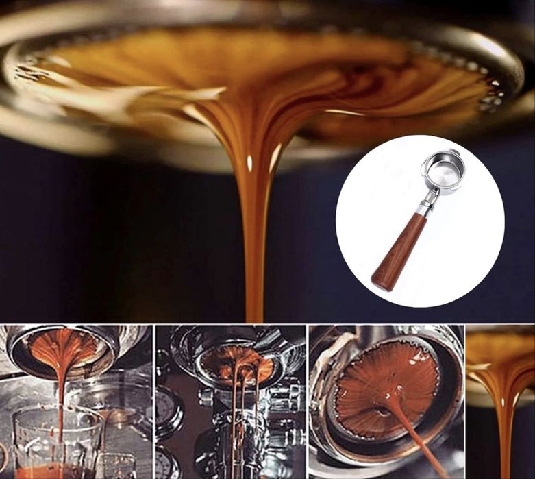 Портафилтър 51 mm /Черно дърво /Delonghi Dedica