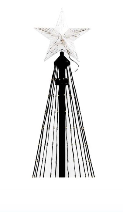 Brad de Craciun Conic cu 627 de Becuri LED Telecomanda