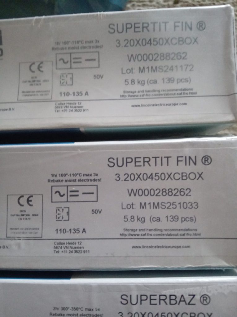 Electrozi sudura Supertit Fin , Superbaza