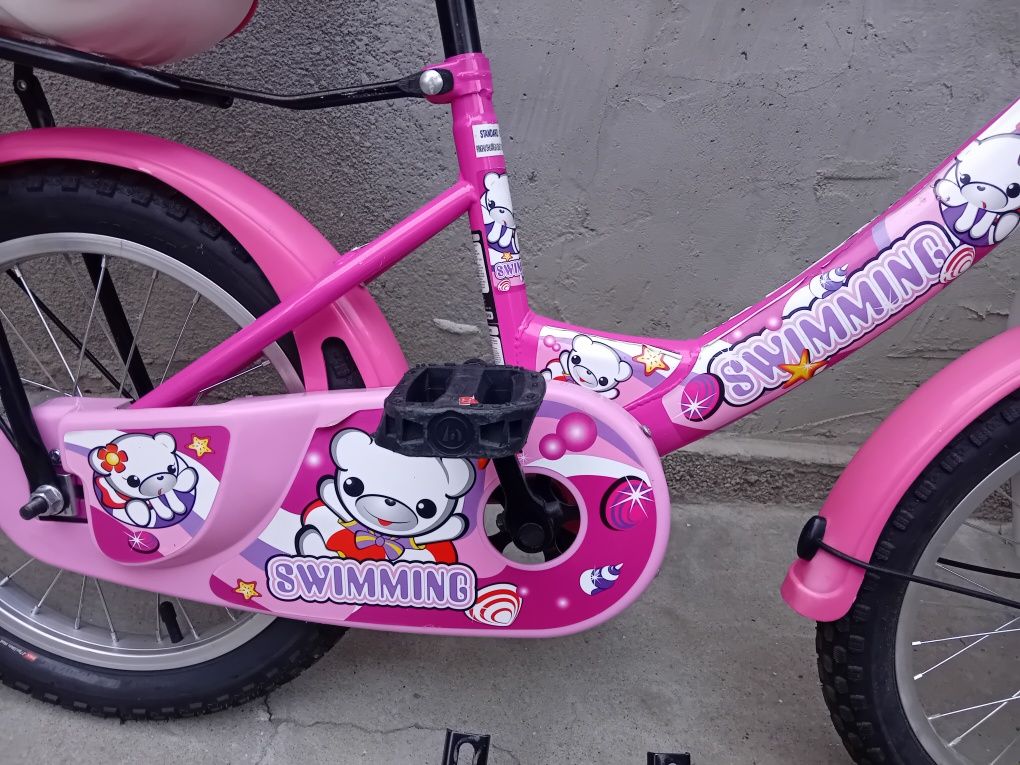 MONI Детски велосипед 16" Розов