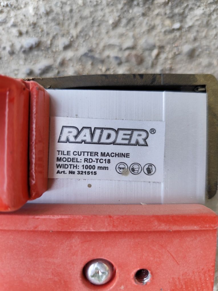 Гилотина за рязане на плочки голяма 1000 мм Raider