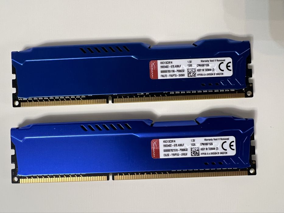 Memory RAM PC Hyperx Fury DDR3 Assy in Taiwan 2 x 4Gb