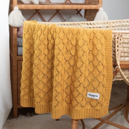 Patura de bambus Mustar