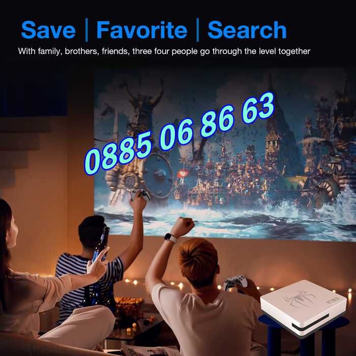 Безжична конзола G7 с Android 13, игрова конзола с 30000 + игри