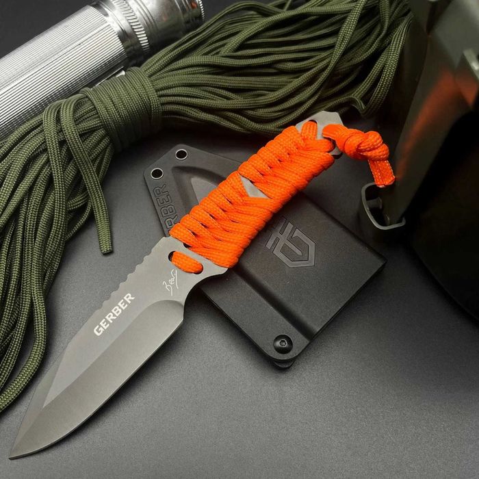 Cutit Supravietuire Gerber Bear Grylls PARACORD cu teaca, lama fixa