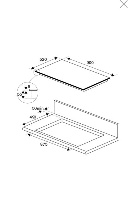 Plita electrica cu inductie,marca Bertazzoni