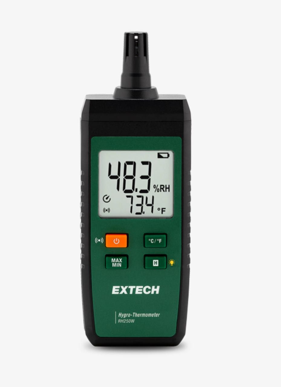Higrotermometru Extech RH250W cu conectivitate la aplicația ExView
