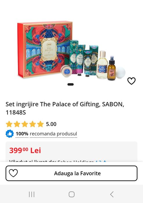 Set Sabon The Palace of Gifting -200lei