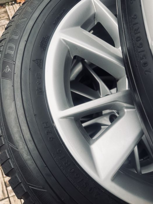 Roti Audi 16 cu pneuri Dunlop Winter Sport 3D 205 60 16 Iarna Audi AO