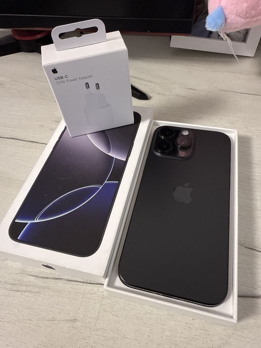 Iphone 16 Pro Max 256Gb Full Box Intretinut Adaptor cadou