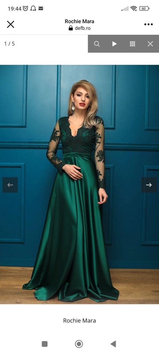 Rochie de seara verde