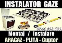 Montaj: PLITA / Cuptor / ARAGAZ, gaze - INSTALATOR autorizat (montare)